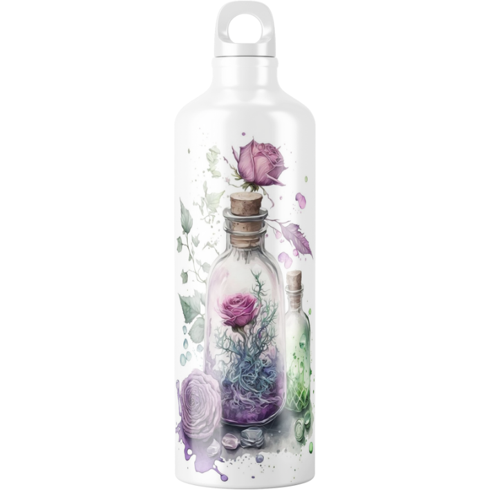 Gourde Une rose dans une bouteille