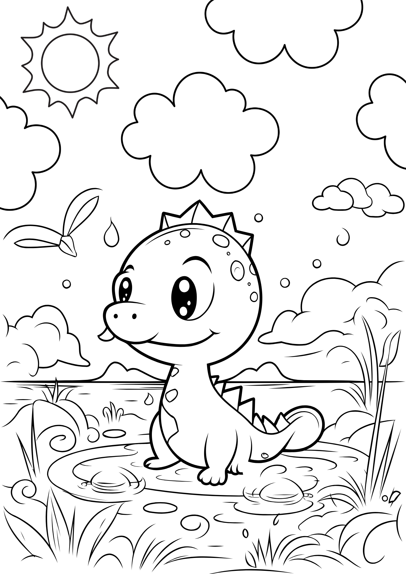 Coloriage Dinosaure