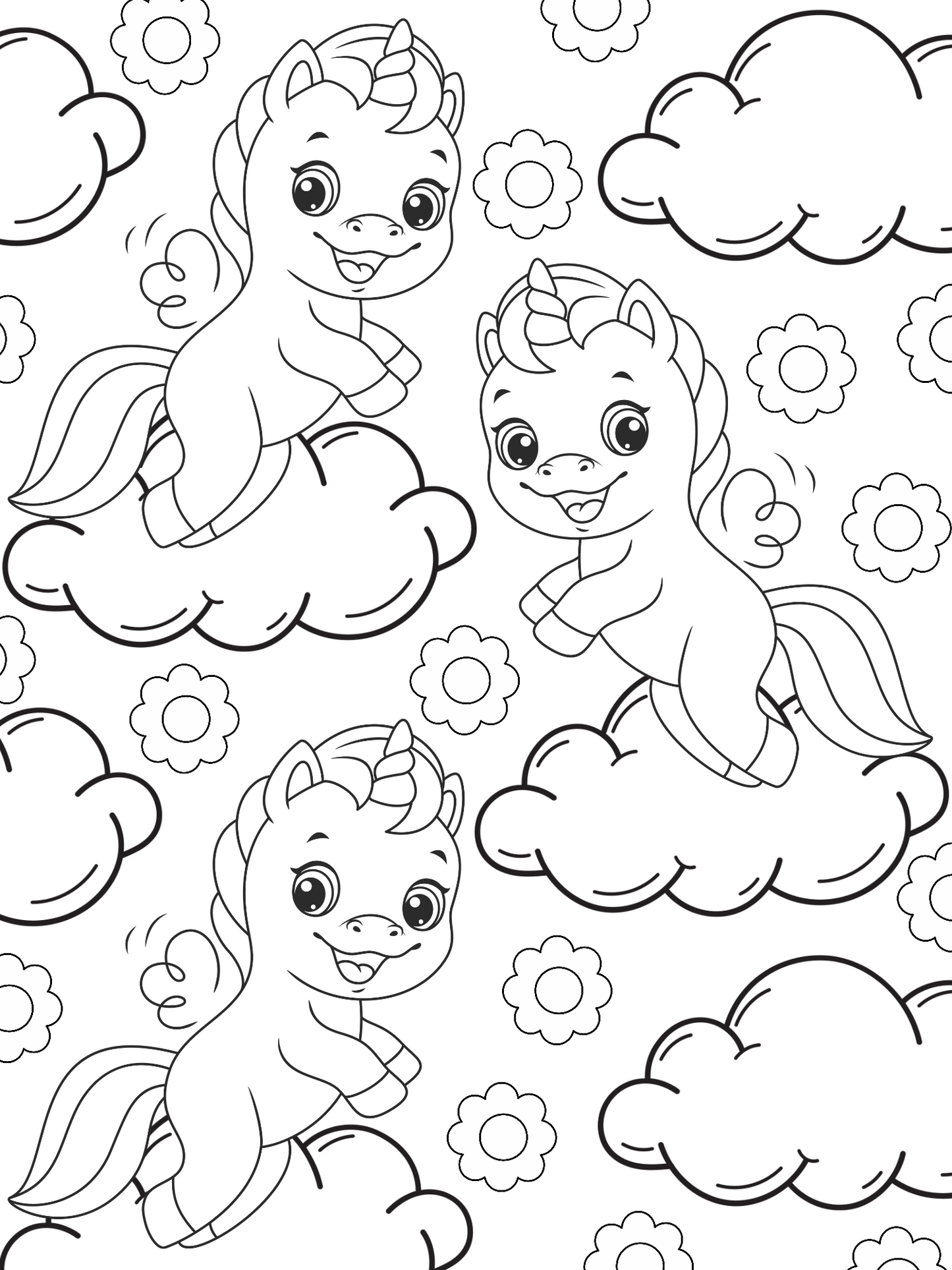 Coloriage Licorne