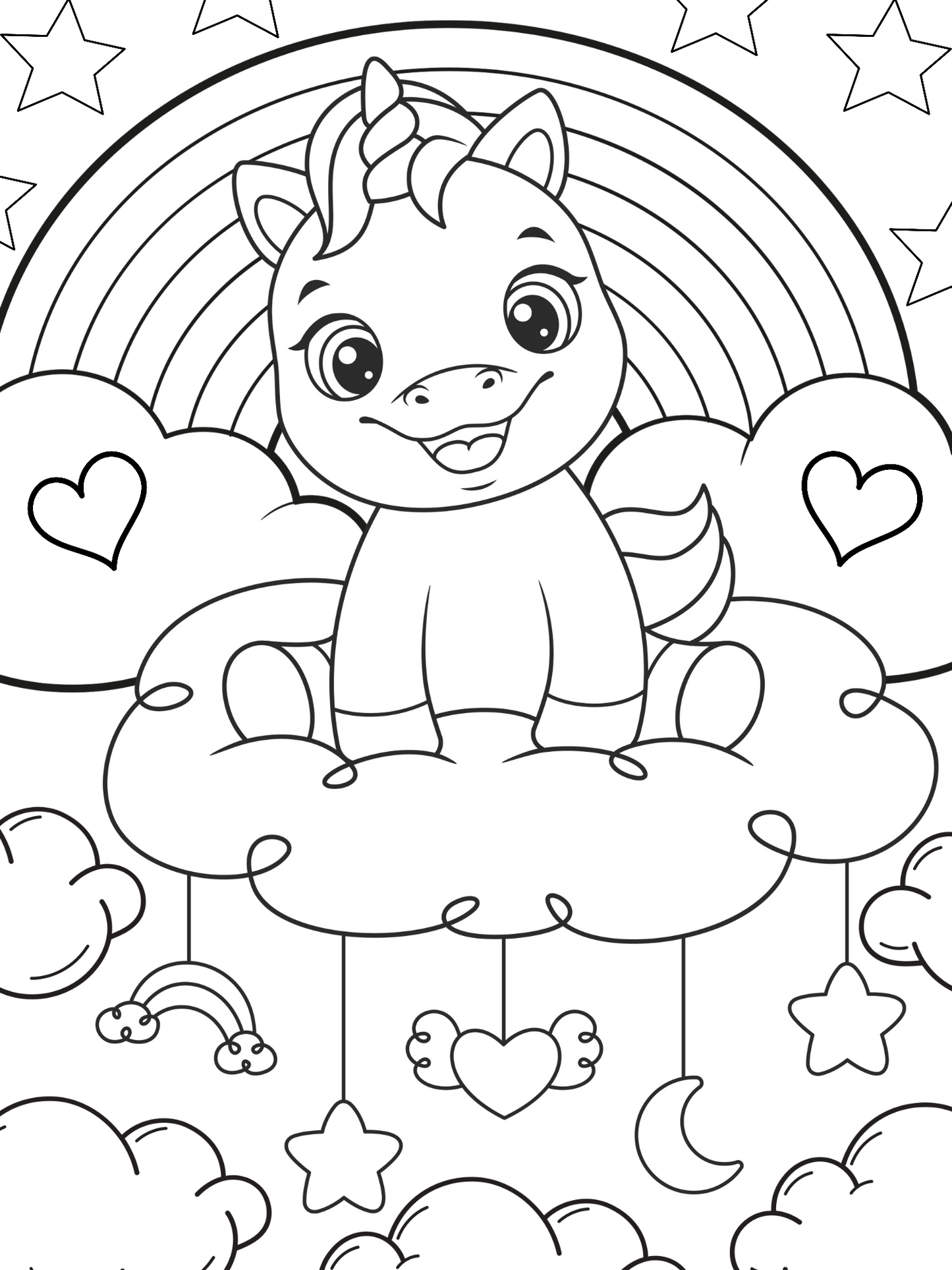Coloriage Licorne