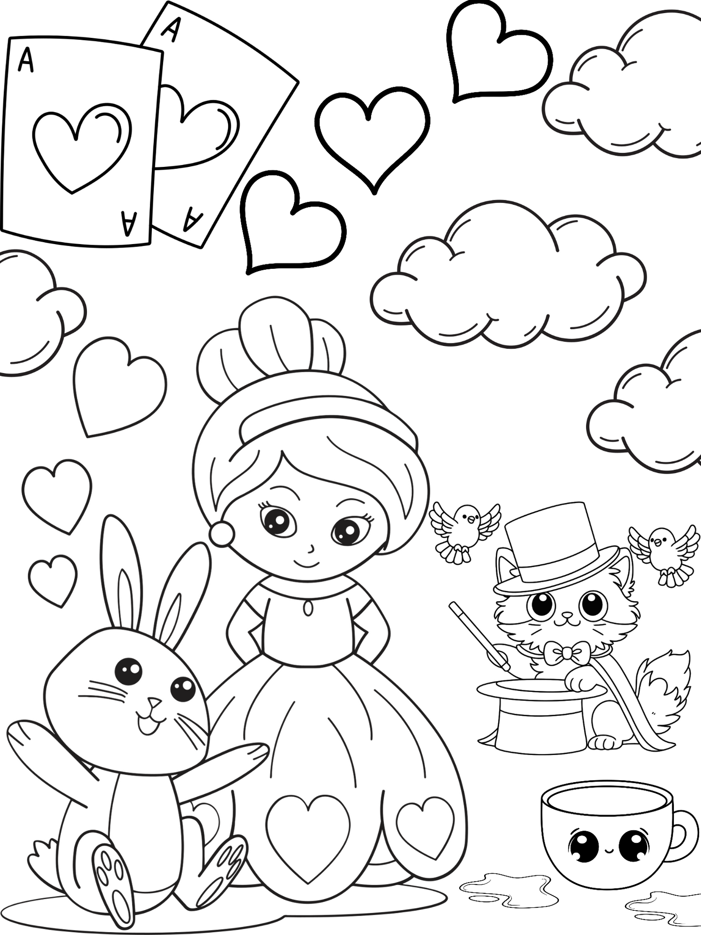 Coloriage Princesse