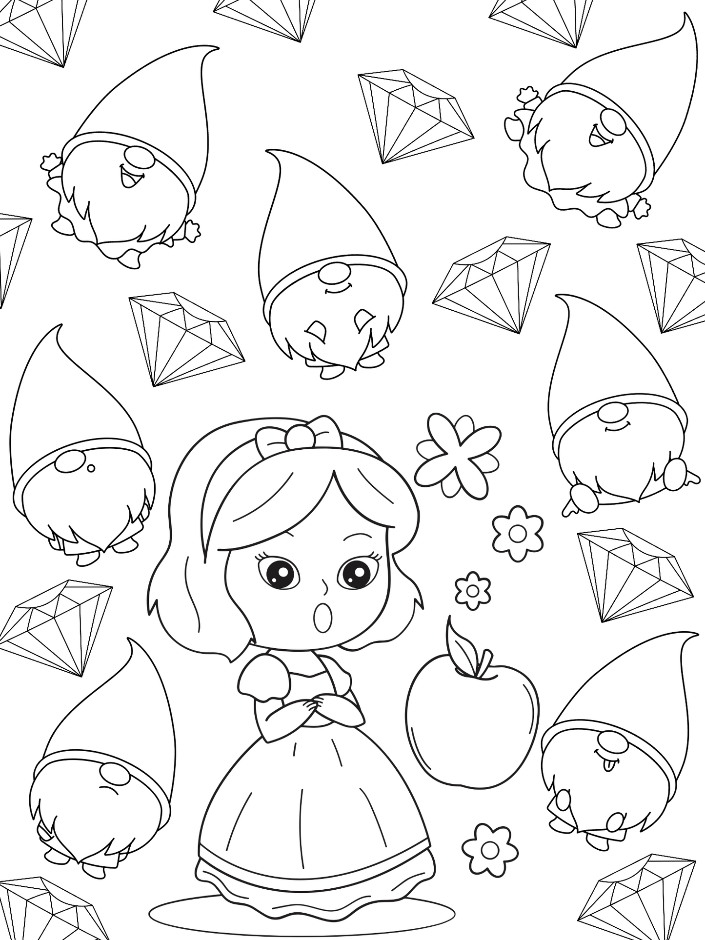 Coloriage Princesse