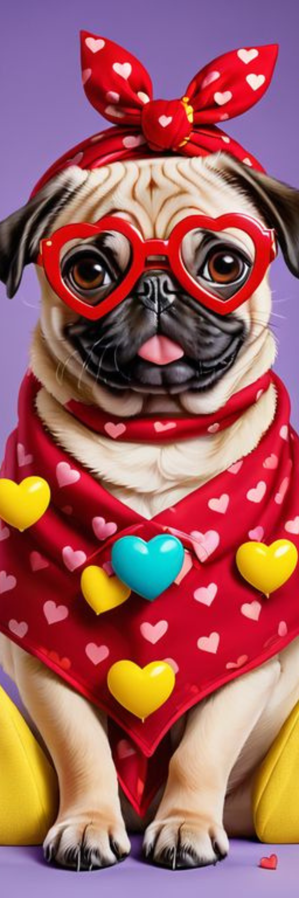 Marque page Chien coeur