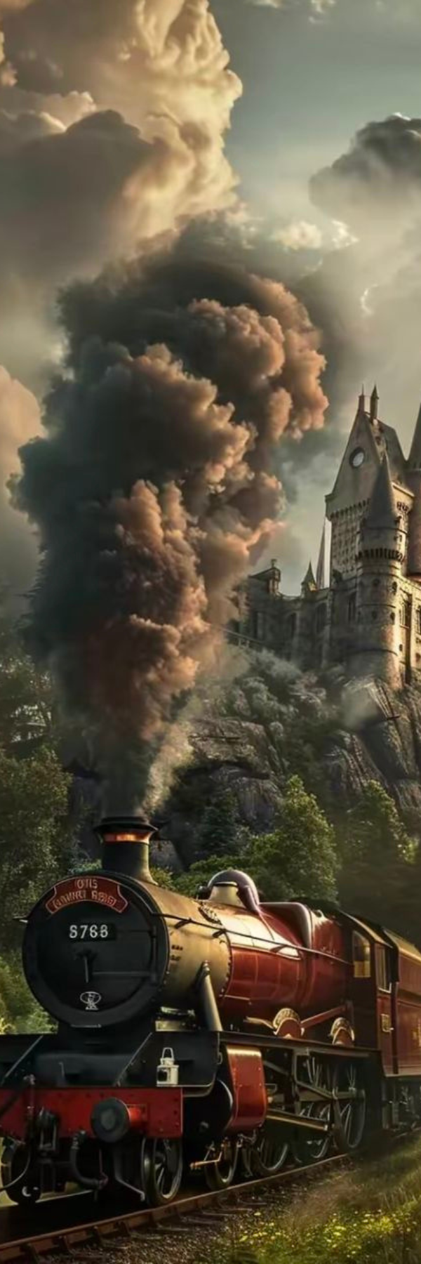 Marque page Train harry potter