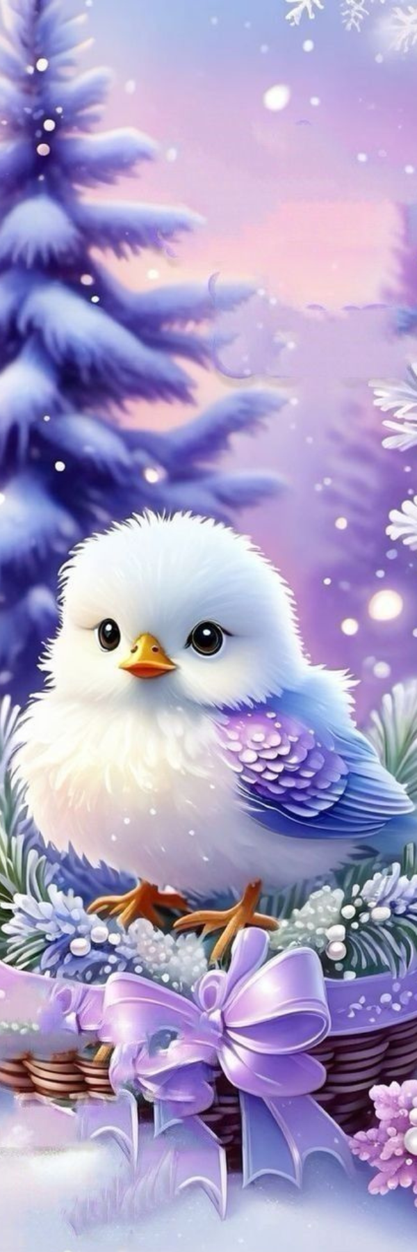 Marque page Oiseau noël