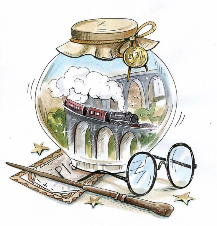 Gourde Train harry potter