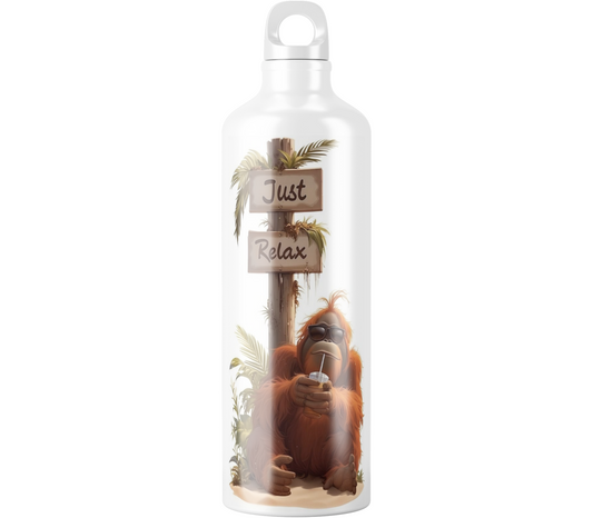 Coffret cadeau: Gourde Un singe relax