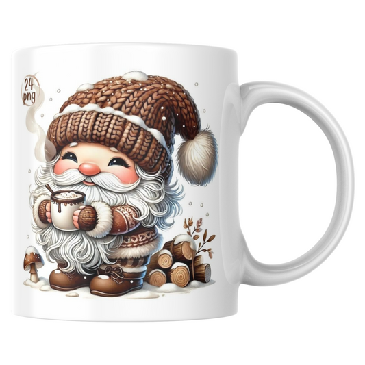 Mug Mini père noël avec son café