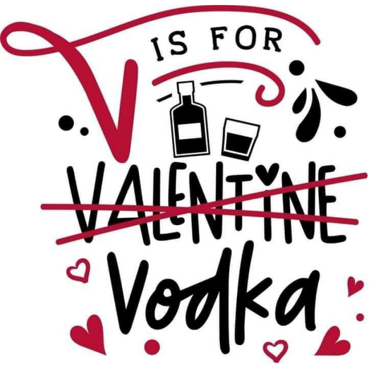 Coffret cadeau: Dessous de verre La volka c'est ma Valentine