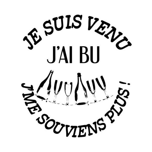 Coffret cadeau: Dessous verre J'ai bu