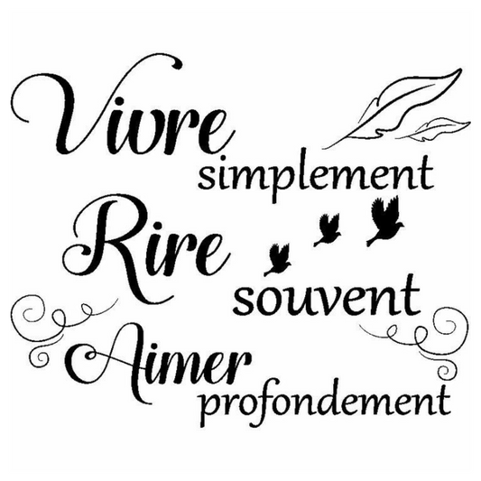 Coffret cadeau: Dessous de verre Rire et aimer