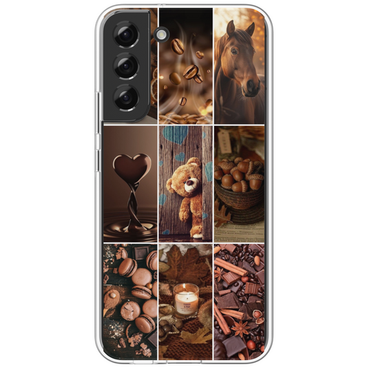 Coffret cadeau: Coque téléphone Marron