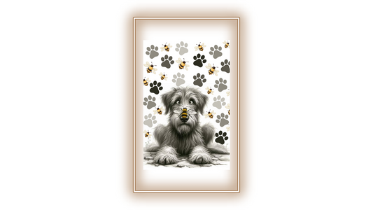 Tableau Chien abeille