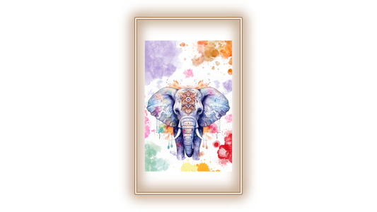 Tableau Éléphant indien