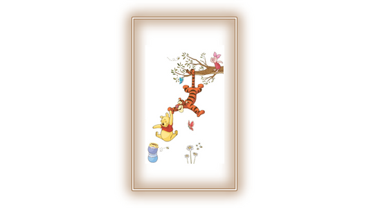 Tableau Winnie avec Tigrou et Porcinet