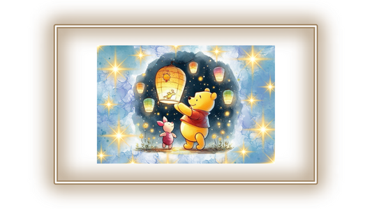 Tableau Winnie lanterne
