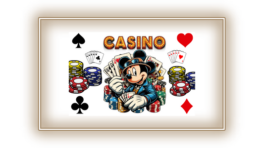 Tableau Mickey au casino