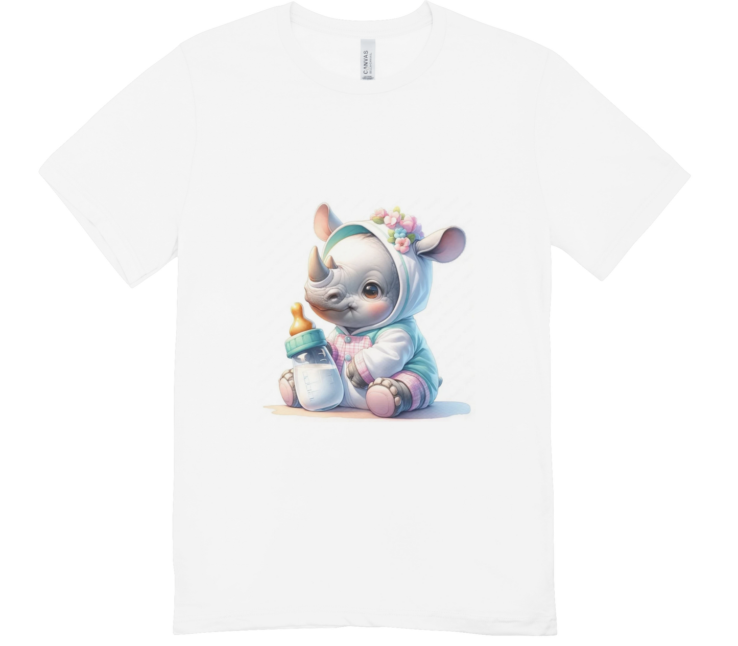 Coffret cadeau: T-shirt pour peluche ours Rhinocéros biberon