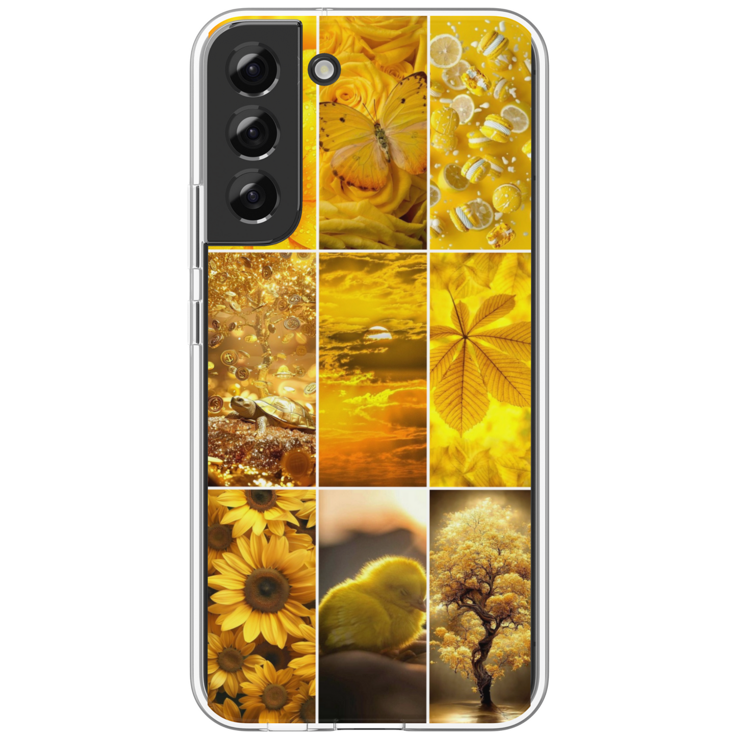 Coffret cadeau: Coque téléphone Jaune