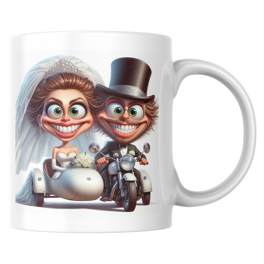 Mug Les mariés en moto