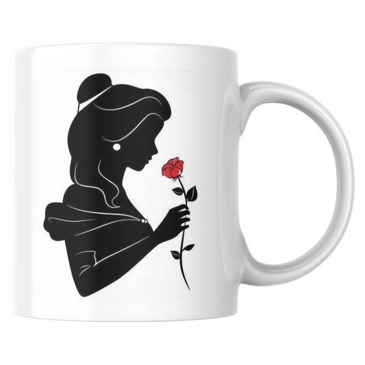 Mug Belle avec sa rose