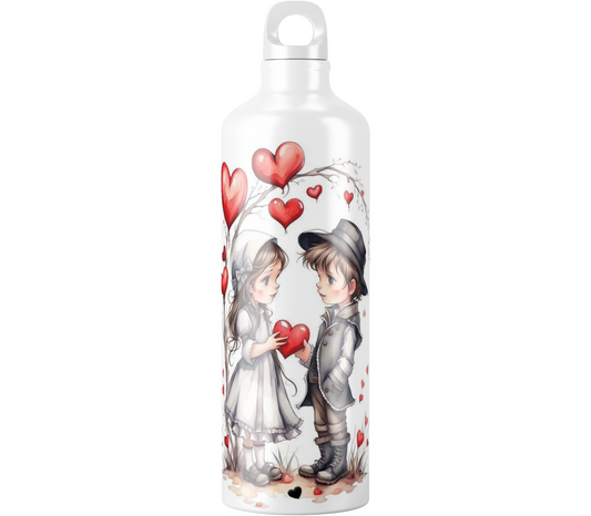 Coffret cadeau: Gourde Je te donne mon coeur
