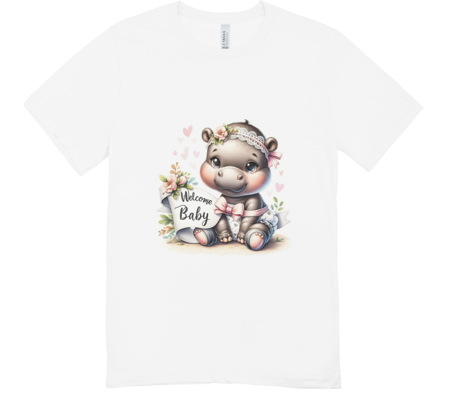 Coffret cadeau: T-shirt pour peluche ours Hippopotame baby