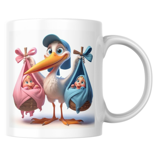 Mug Cigogne avec les bébés