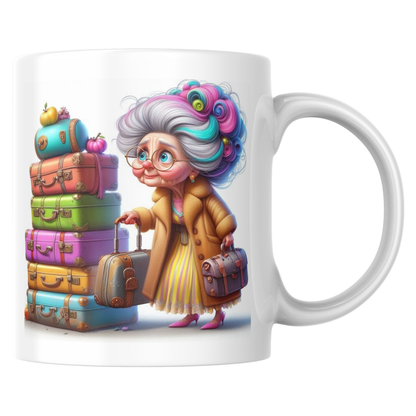 Mug Mamie part en vacance