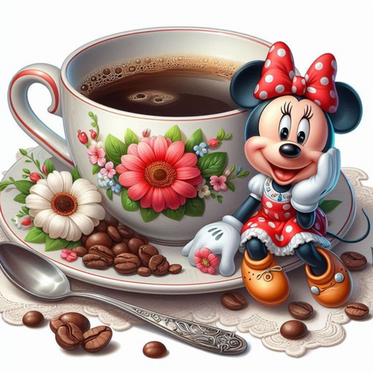 Coffret cadeau: Dessous de verre Minnie tasse