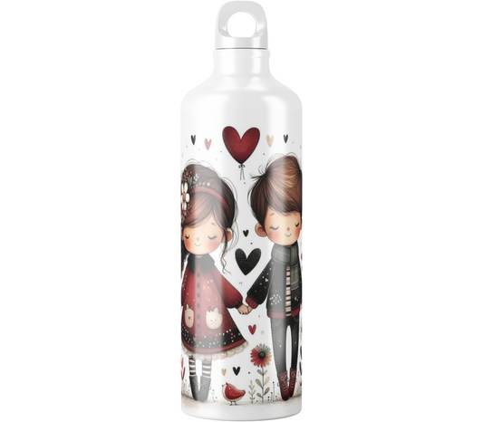 Coffret cadeau: Gourde heureux pour la vie