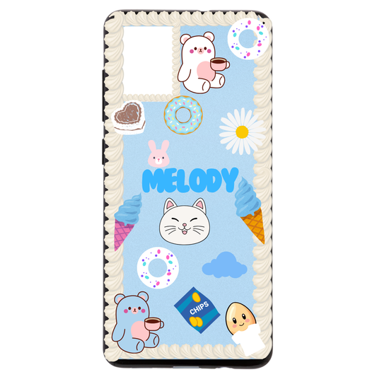 Coque de téléphone Chantilly Bleu et Blanc
