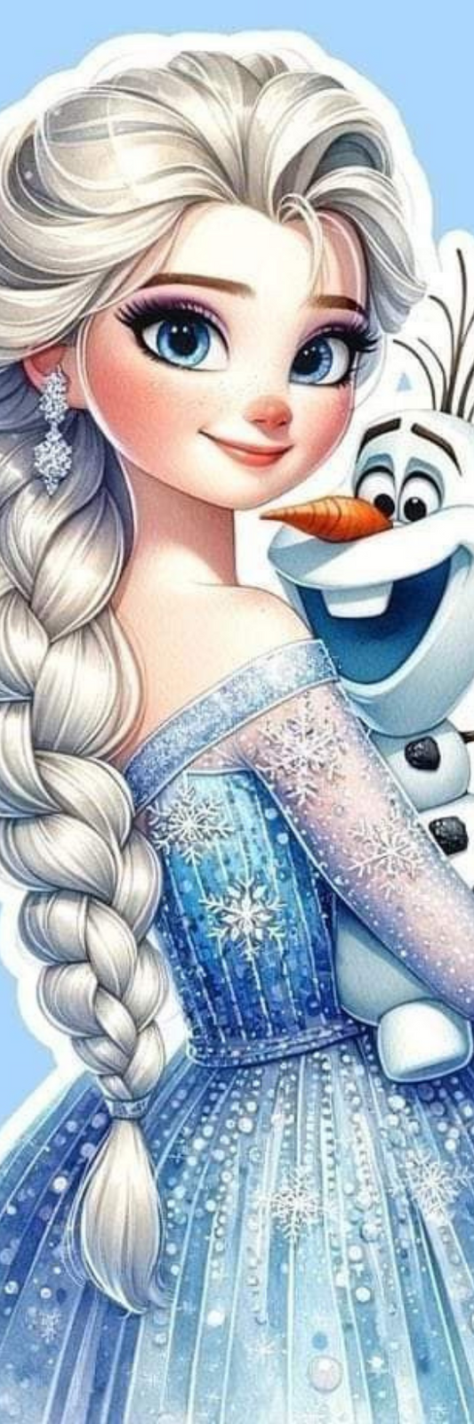 Marque page Elsa et Olaf