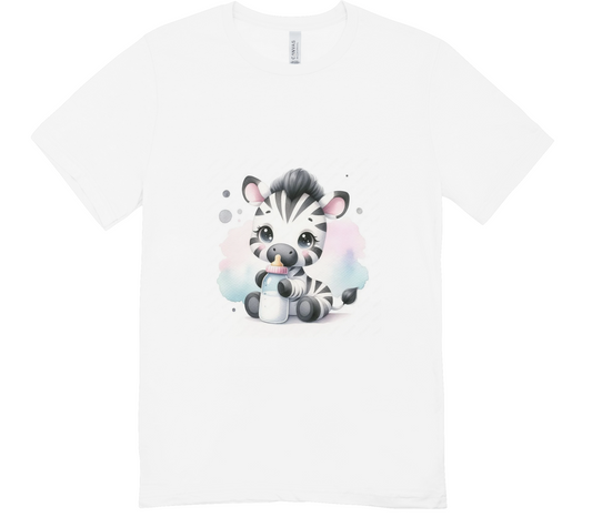 Coffret cadeau: T-shirt pour peluche ours Zèbre biberon